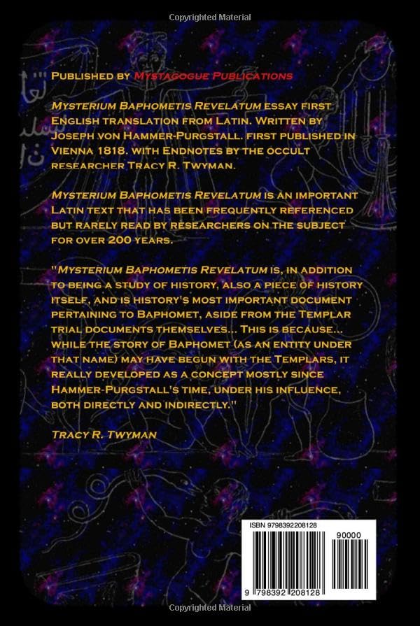 Book Front Cover: Mysterium Baphometis Revelatum Translation & Endnotes by Tracy Twyman